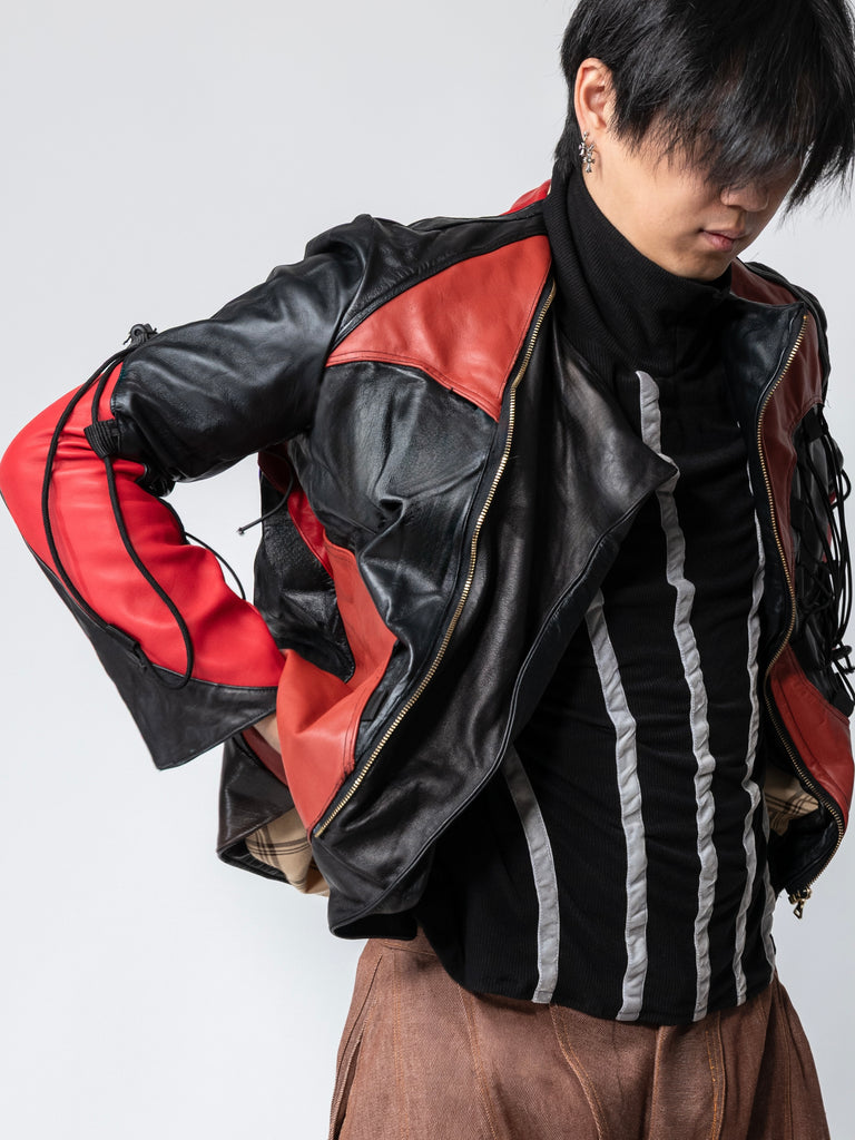 HANWI Leather Motorbike Jacket
