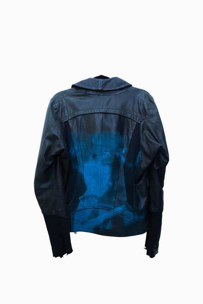 ジャケット・アウター EKAM leather jacket EKAM LAMB LEATHER INTARSIA JACKET – glam archive
